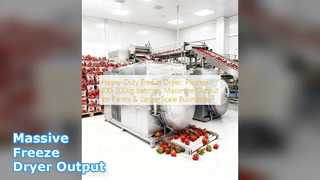 산업용 동결 건조기 100kg 배치