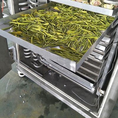식품 산업 냉동 건조기 200kg/배치 PLC 제어 공기 냉각