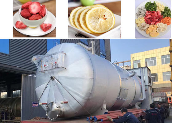 여러 식품 산업 냉동 건조기 장비 1000Kg 2000Kg