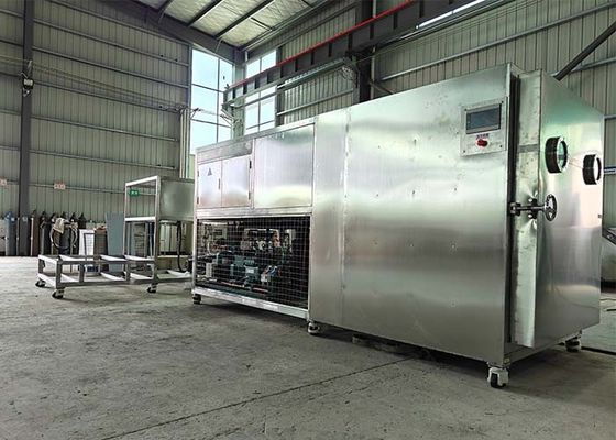 온도 -50C- 80C PLC 터치 스크린 냉동 드라이어 과일 기계
