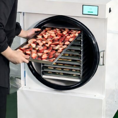 전기 가열 방식을 사용하는 중형 가정용 동결 건조기는 에너지 효율적인 작동과 일관된 건조를 보장합니다