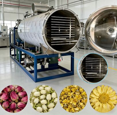 220V 380V 3PH 전원 공급 식품 보존을 위해 설계 된 BITZER 또는 Leybold 냉각 단위를 포함한 냉동 건조기