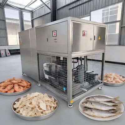 100kg 배치 식품 진공 동결 건조기 (Baosi 또는  진공 펌프 포함), 동결 건조 온도 -40 ~ 80도
