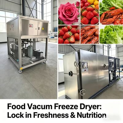 100kg 배치 식품 진공 동결 건조기, 35KW 설치 전력, 2600Kg 중량, 식품 탈수용으로 설계됨