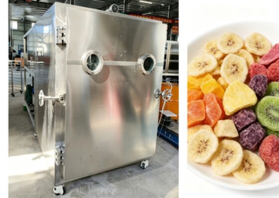 바오시 또는 비트저 진공 펌프 식품 진공 냉동 건조기 100kg 팩 용량 PLC 제어 시스템 식품 보존 장비