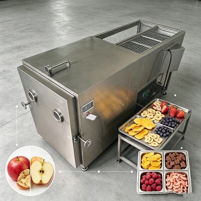 챔버 크기 12700 2600 3300mm 산업용 동결 건조기, 온도 범위 -50°C ~ +80°C, 건조 시간 20-24시간 (처리용)