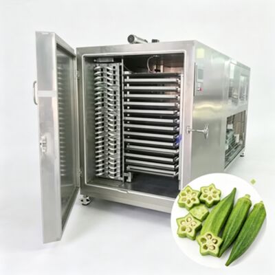 정격 출력 200KW 및 전기 가열 시스템을 갖춘 304 스테인리스 스틸 산업용 동결 건조기, 동결 건조 성능 보장