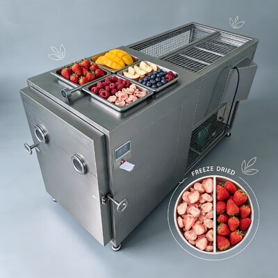 PLC 제어 시스템 진공 냉동 건조기 220V380V3PH 식품 및 화학 제품 냉동 건조에 이상적입니다