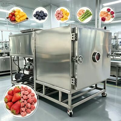13 층 또는 사용자 정의 채소 냉동 건조기 진공 제한 13Pa 용량 1600Kg 산업 식품 가공에 적합