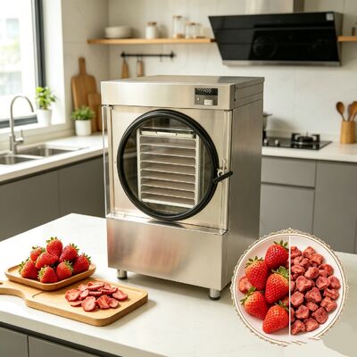 Freeze Dry Cycle 24 to 30 Hours Home Freeze Dryer Equipped Refrigeration System Danfoss Compressor and Two stage Baosi Vacuum Pump