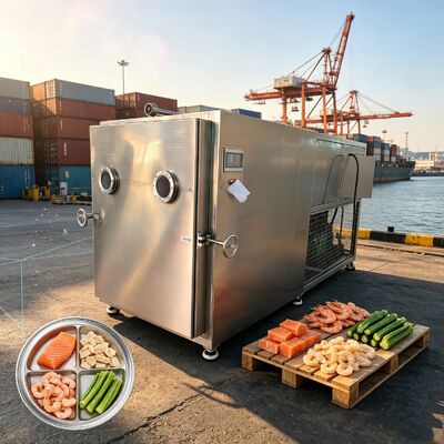 13 층 채소 냉동 건조기 2 단계 회전 밸브 진공 펌프 장기 채소 보관에 적합